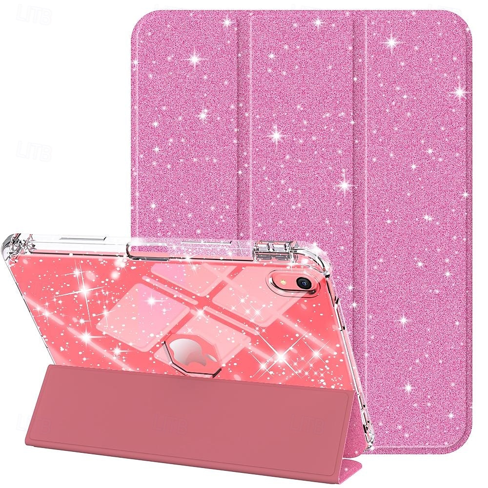 Tableta Carcasa Funda Para Apple iPad 10.9'' 10 ipad 9th 8th 7th Generation 10.2 inch Portalápiz Soporte triple Protector de cuerpo completo Brillante TPU Cuero de PU 2025 - $20.99 –P1