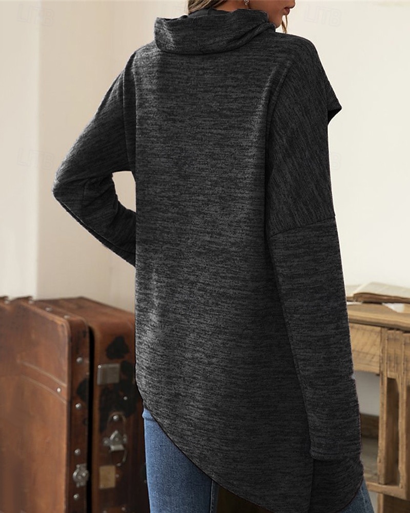 Damen Pullover Mode Täglich Lässig Einfarbig Gerippt Kapuze Gestrickt Langarm Normale Oberteile Stricken Täglich Ferien Ausgehen Schwarz Wein Herbst Winter 2025 - $27.99 –P7