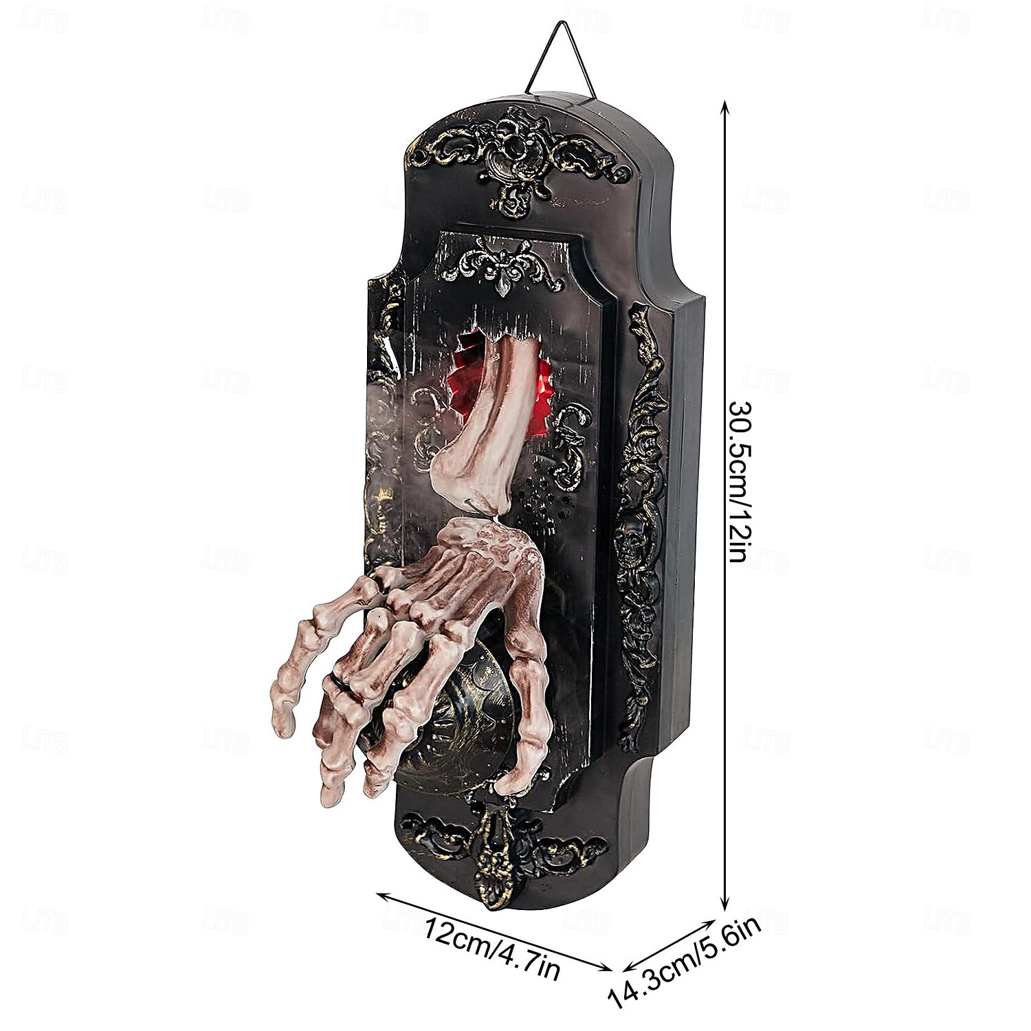 Campanello a forma di mano di scheletro di Halloween, sensore spray per campanello spettrale di Halloween, serratura per porta per casa stregata, bar, club, decorazione per feste di Halloween del 2025 a $44.99 –P2