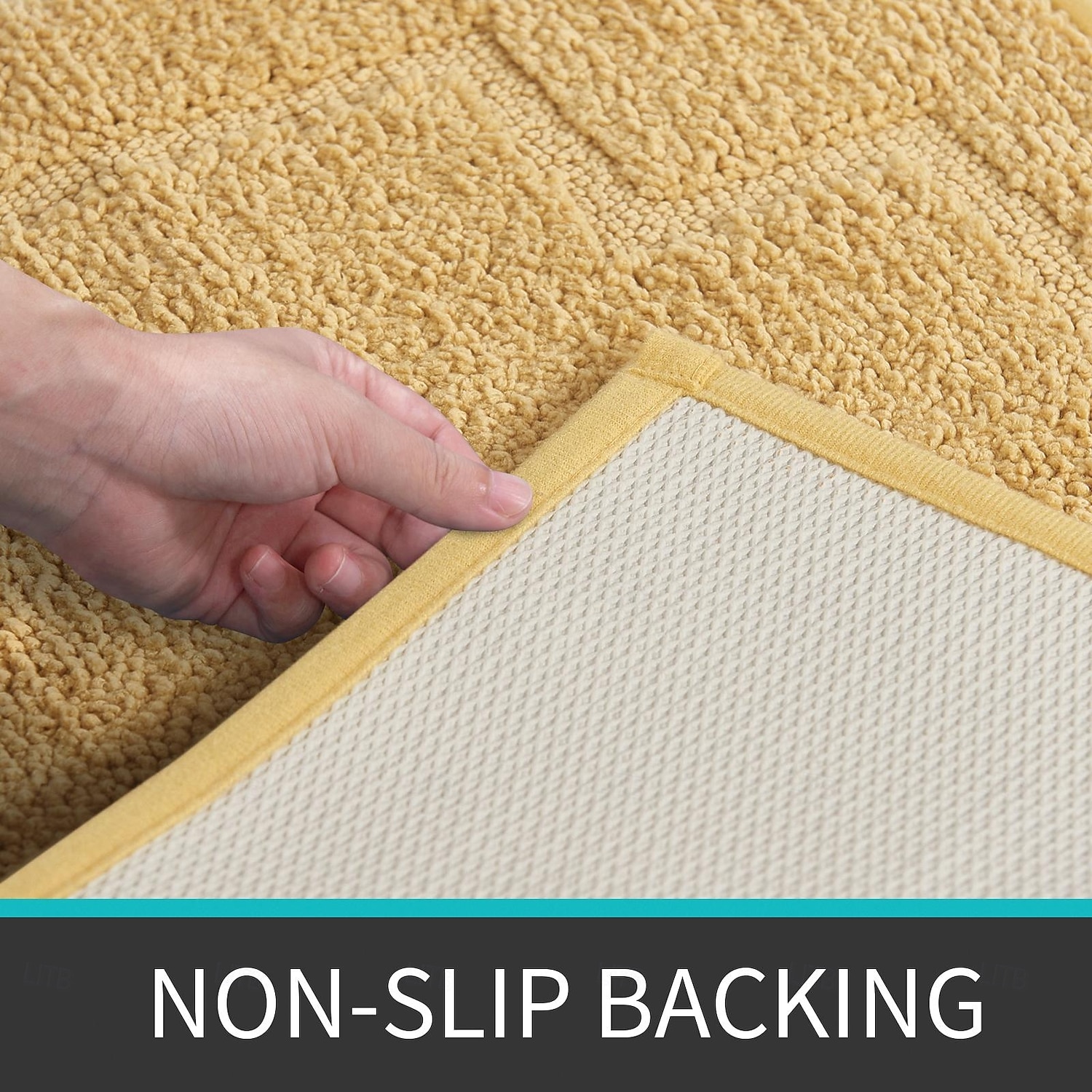 Rectangular 3/5" (1.5 cm) Doormats Machine Made Polyster Non Skid Classic Solid Color 2025 - $36.99 –P3