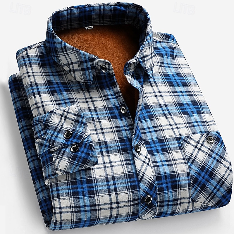 Per uomo Camicia casual Camicia di flanella Camicia a quadri Camicia con Bottoni Giallo Rosso Blu Manica Lunga Quadri Bavero Vacanza Casual Quotidiano Bottonato Abbigliamento Poliestere Moda Casual del 2026 a $23.99 –P5