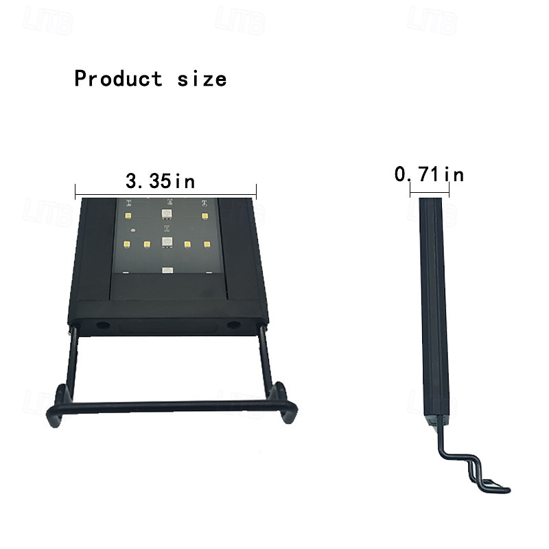 24/7 osvětlení akvária LED světlo, režim východu slunce, denního světla a měsíčního světla a DIY režim, nastavitelný časovač, nastavitelný jas, osvětlení akvária s výsuvným držákem, 7 barev pro 2025 - $56.99 –P3