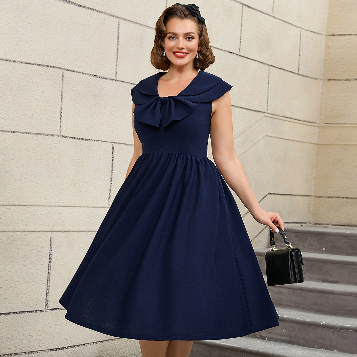Retro 50. léta Rockabilly Polední Šaty na šaty Flare šaty Větší velikosti Dámské Dovolená Párty a večer Retro tematická párty Dospělé Šaty Jaro léto 2025 - $47.99 –P4