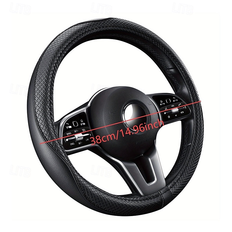 15in Steering Wheel Cover - Non-Slip Grip Soft PU Leather Steering Wheel Case with Anti-Slip design Compatible with Most Cars Trucks SUVs - Durable & Easy-Clean Dashboard Protector for Drivers & pa 2025 - $42.99 –P9