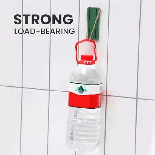 Supporto per presa adesivo senza foratura da 4 pezzi, staffa di fissaggio per multipresa autoadesiva, organizer per prese senza foratura per router, prolunga e gestione cavi del 2025 a $9.99 –P8