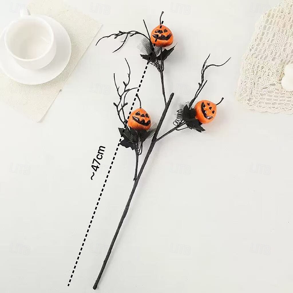 4 mazzi di fiori artificiali di zucca di Halloween, bouquet di zucca finta da 18,5 pollici in stile gotico misterioso e unico per decorazioni per la casa, decorazioni per feste a tema e decorazioni da del 2025 a $24.99 –P6
