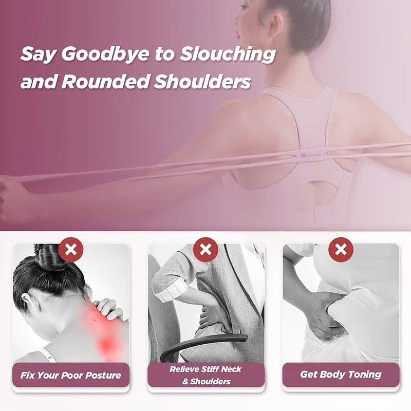 Bande de résistance pour le yoga 25 lb/35 lb, bande de fitness extensible, bandes d'exercice en forme de 8 polyvalentes, aide à la traction en forme de 8 pour la mobilité des épaules &développement du de 2025 ? $13.99 –P8