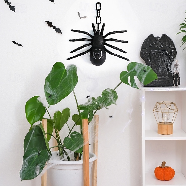 1 kpl halloween-simulaatio iso hämähäkki 7 väriä vaihtava led-valoisa koristevalo sisä- ja ulkotiloihin ravintolahuoneen juhlat kepposet kauhu aavemainen tunnelmavalo 2025 - $6.49 –P10