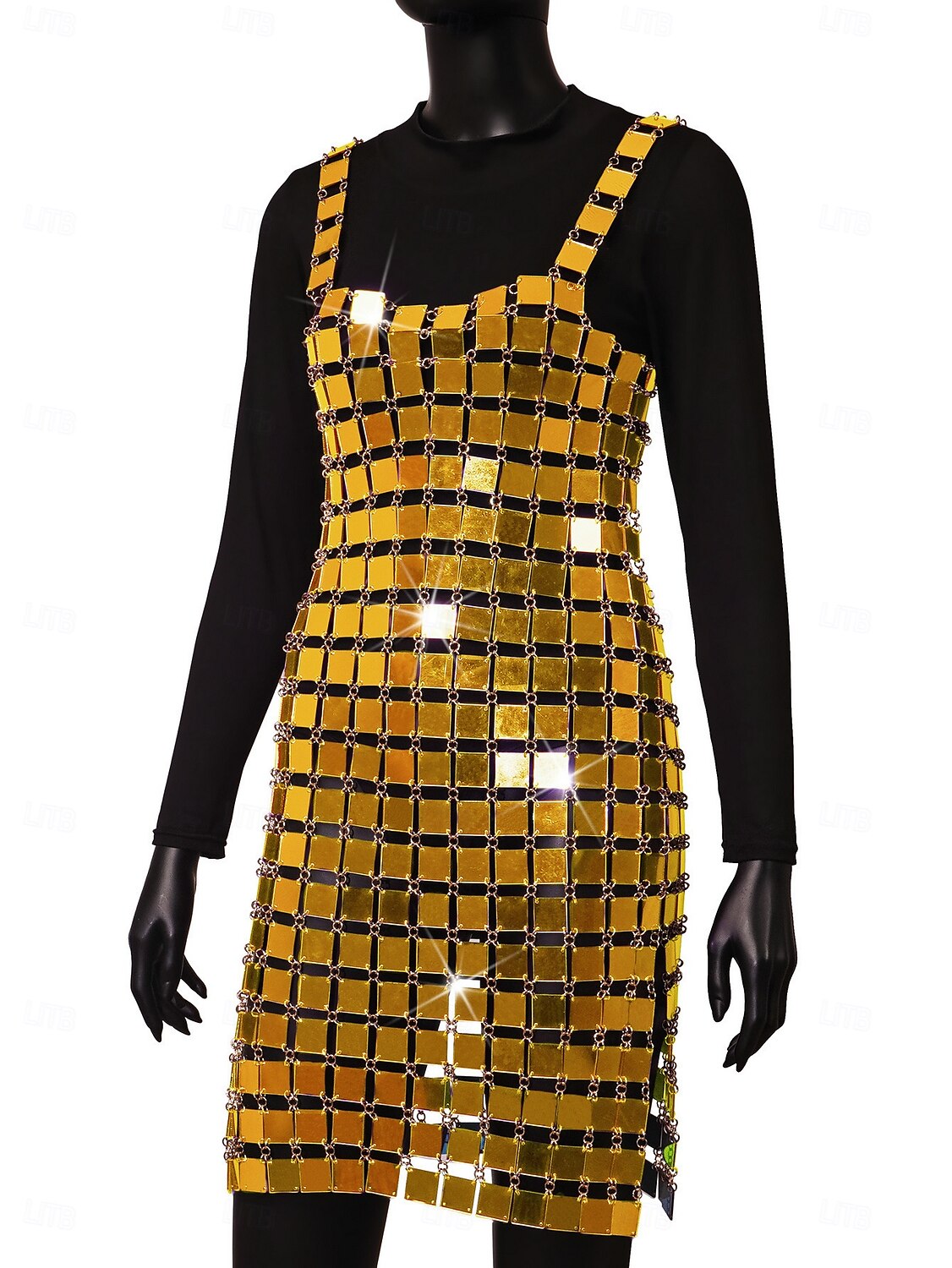 Women's Glitter Sequin Dress Sparkle Party Dresses for Singer Dancer Stage Wear Party Carnival Outfit 2025 - $155.99 –P17
