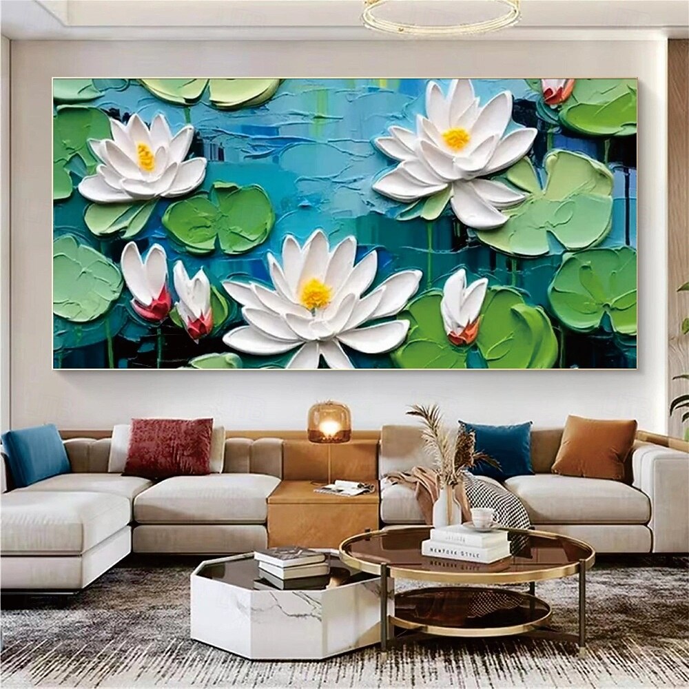 Large Handmade 3D Oil Painting Large Abstract Flower Vase Oil Painting on Canvas Wall Art Colorful Texture Wall Art Original Floral Art Custom Painting Living Room Decor 2025 - $108.99 –P7
