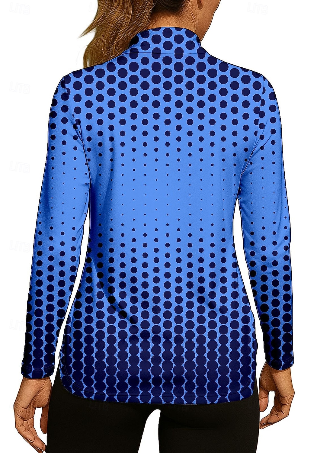 Per donna Geometrico Sfumatura Puois Maglietta Maglietta sportiva Polo da golf Maglia da tennis Manica Lunga Cerniera Floreale UPF50+ Resistente ai Raggi UV Alta elasticità Traspirante Pallavolo del 2026 a $25.99 –P2