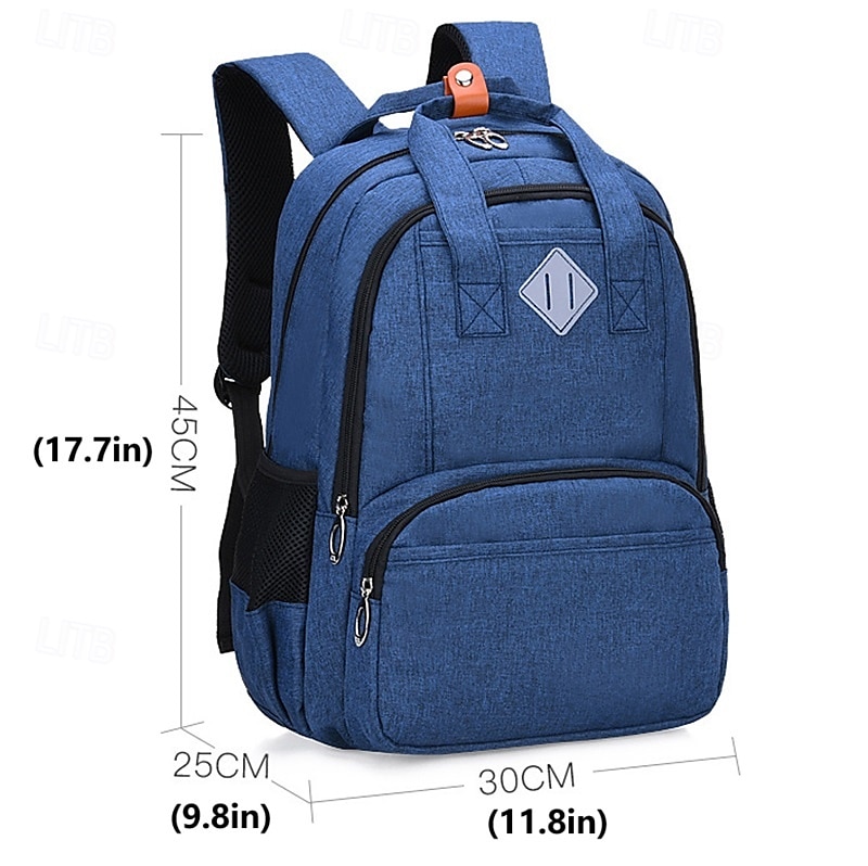 unisex klassieke schoolrugzak – veelkleurige lichtgewicht boekentas met USB-oplaadpoort en grote opbergcapaciteit 2025 - $32.99 –P7
