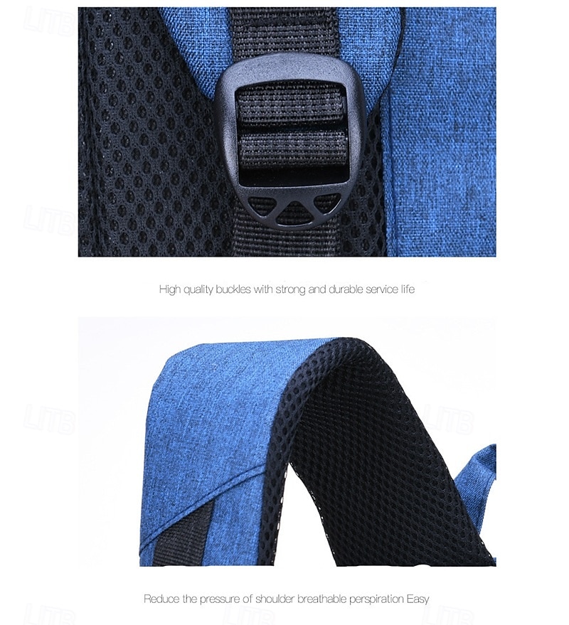 unisex klassieke schoolrugzak – veelkleurige lichtgewicht boekentas met USB-oplaadpoort en grote opbergcapaciteit 2025 - $32.99 –P5