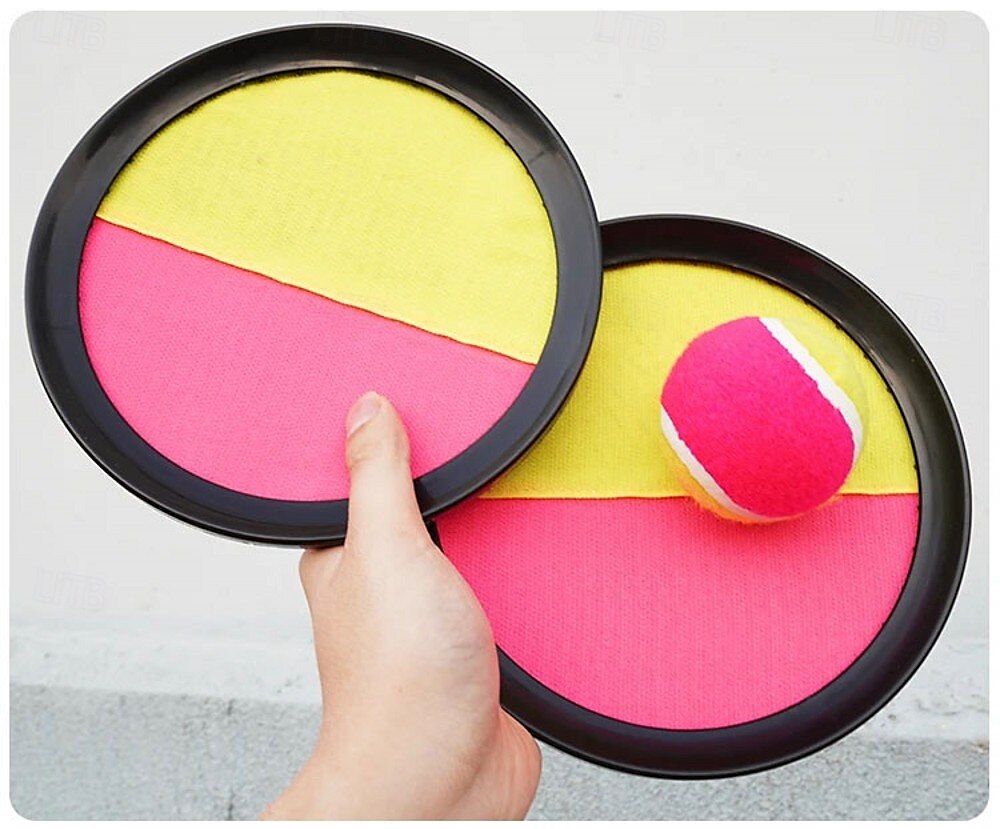 Set di gioco con palla appiccicosa con pagaia a ventosa, giocattolo colorato in plastica da lanciare e catturare per il divertimento in famiglia, attrezzatura sportiva interattiva all'aperto per del 2025 a $11.99 –P10