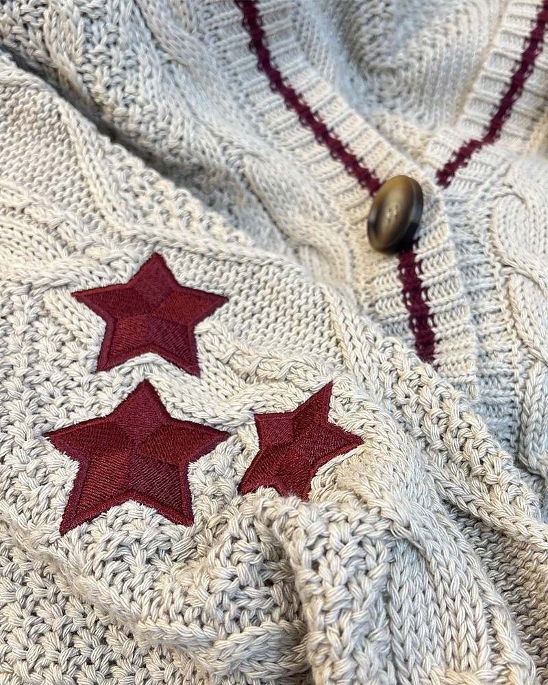 Pentru femei Pulover Bluza Modă Șic Stradă Zilnic Αστέρι Striat În V Tricotat Manșon Lung Topuri obișnuite Tricotat Concediu Ieșire Sfârșit de săptămână Negru Roșu-aprins Toamnă Iarnă 2025 - $25.99 –P9