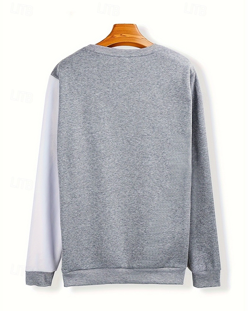 Per uomo Maglia Grigio chiaro Girocollo Blocco di colori Sport & Outdoor Quotidiano Ferie Poliestere Streetwear Essenziale Casual Primavera Autunno Abbigliamento Felpe con cappuccio Felpe Manica Lunga del 2026 a $24.99 –P3