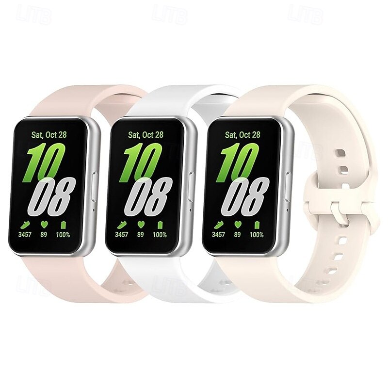 3 csomag Óraszíj mert Samsung Galaxy Galaxy Fit 3 Szilikon Csere Szíj Bájos Sportszíj Modern csat Karszalag 2025 - $12.99 –P6