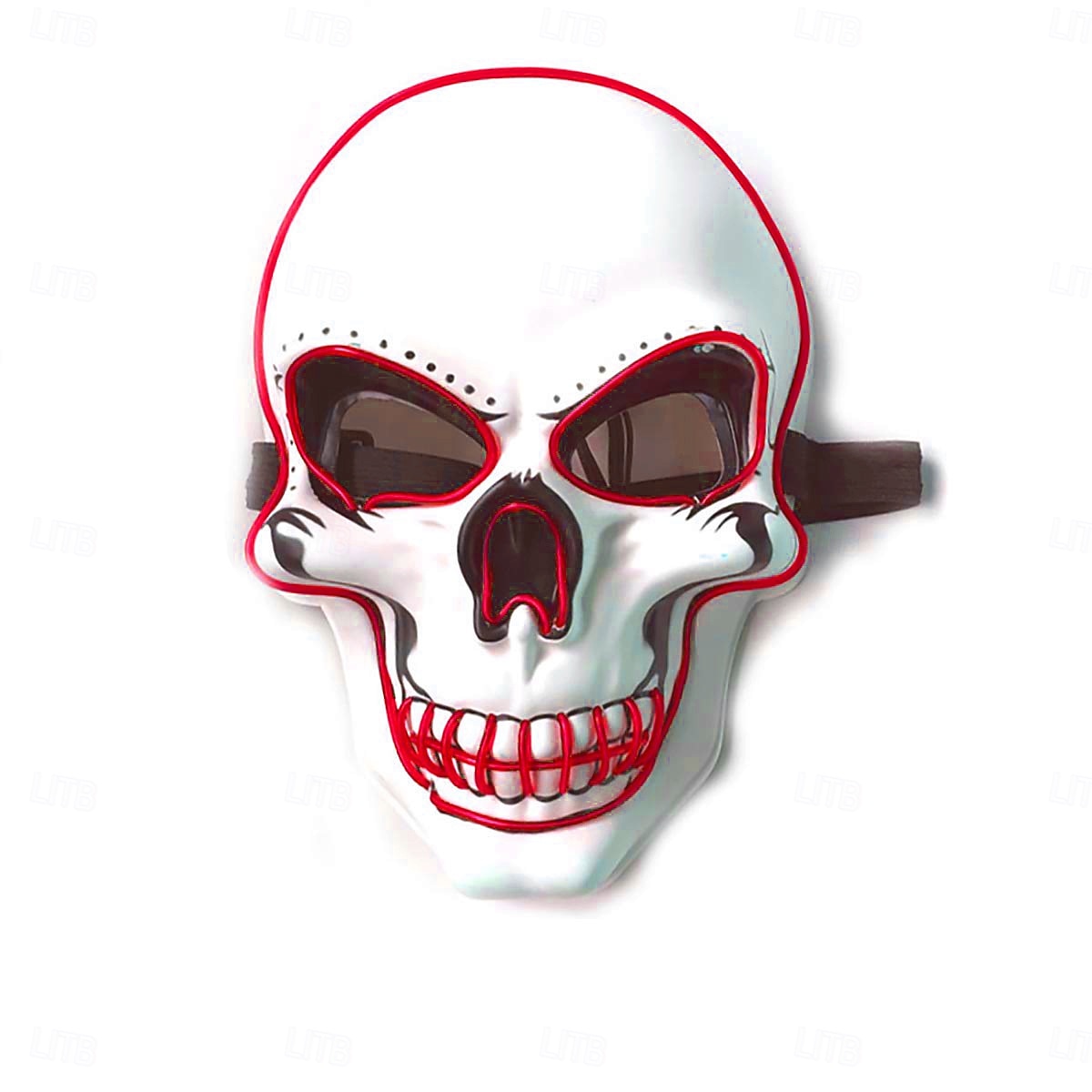 Schelet Craniu Halloween Mască Mască LED Infricosator Strălucitor în Întuneric Aprinde LED-ul Adulți Bărbați Pentru femei Unisex Halloween Carnaval Performanță Petrecere Costume de Halloween ușoare 2025 - $8.49 –P12