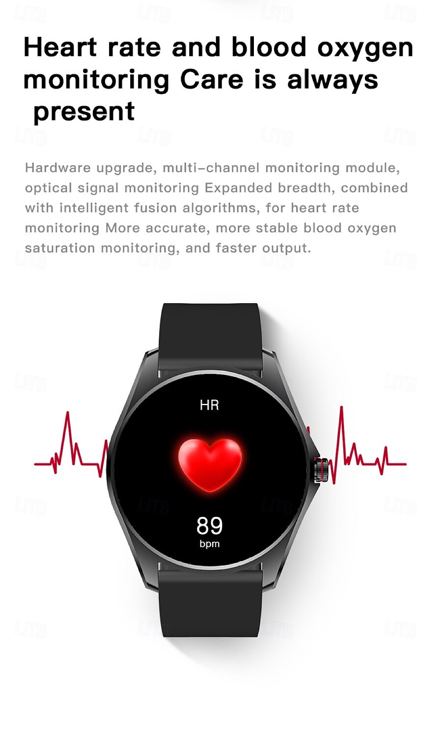 V36 Smartklokke 1.5 tommers Smart armbånd Smartwatch blåtann Skritteller Samtalepåminnelse Aktivitetsmonitor Kompatibel med Android iOS Dame Lang ventetid Vanntett Mediakontroll IP65 22mm Urkasse 2025 - $43.99 –P14