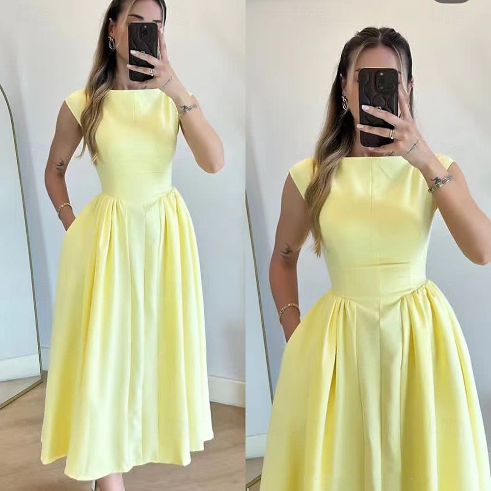Retro Vintage 1950er Rockabilly Midlänge A-Linien-Kleid Ausgestelltes Kleid A-Linie Kostüm Damen Urlaub Heimkehr Party & Abend Erwachsene Kleid Frühling & Sommer 2025 - $53.99 –P5