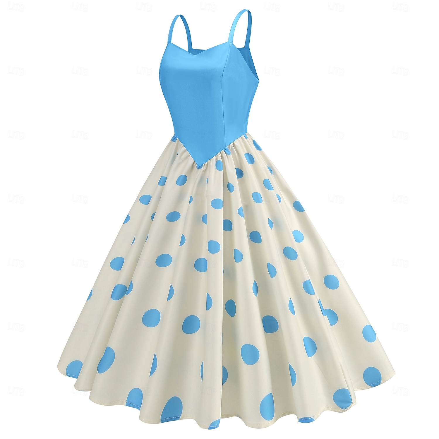 Rétro Vintage Années 1950 Rockabilly Midi Robe trapèze Robe Évasée Coupe ajustée et évasée À pois Femmes Halloween Carnaval Vacances Décontracté Quotidien Soirée à thème rétro Adultes Robe Printemps de 2025 ? $30.99 –P27