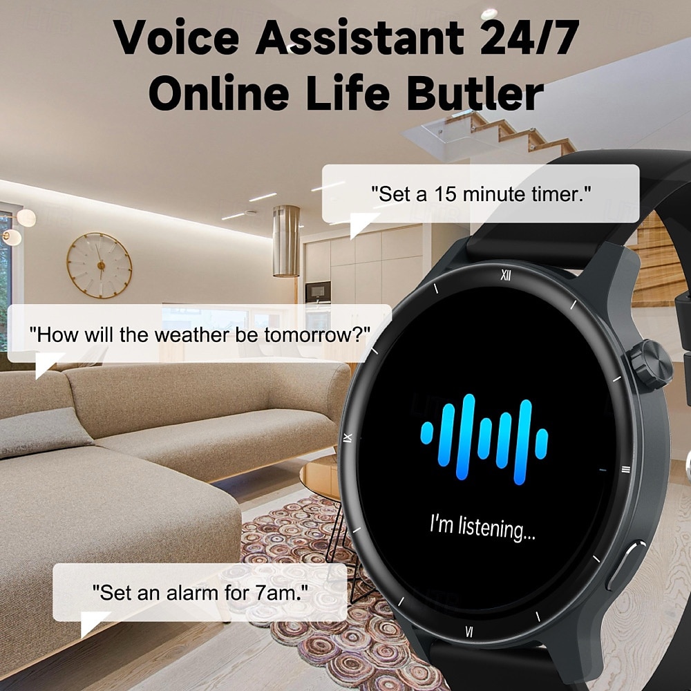 V15Z Orologio intelligente 1.39 pollice Orologio da Corsa Fitness Smartwatch Bluetooth Contapassi Promemoria chiamata Localizzatore di attività Compatibile con Android iOS Da uomo Standby lungo del 2025 a $31.99 –P11