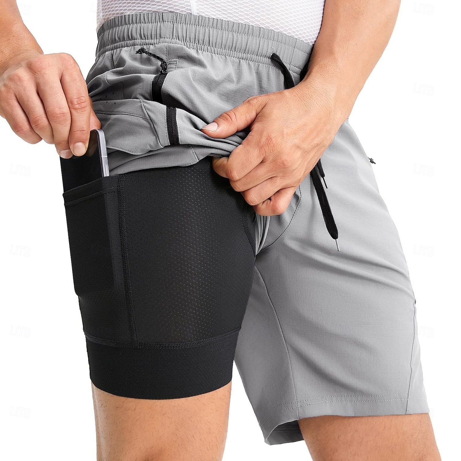 Arsuxeo Herren Einfarbig Fahrradhose MTB-Fahrradhose Fahrradhose Fahhrad Weite Shorts Gepolsterte Shorts / Chamois Formpassend Mountainbike MTB Straßenradsport Sport Reduziert Reibung Reflektierende 2026 - $52.99 –P13