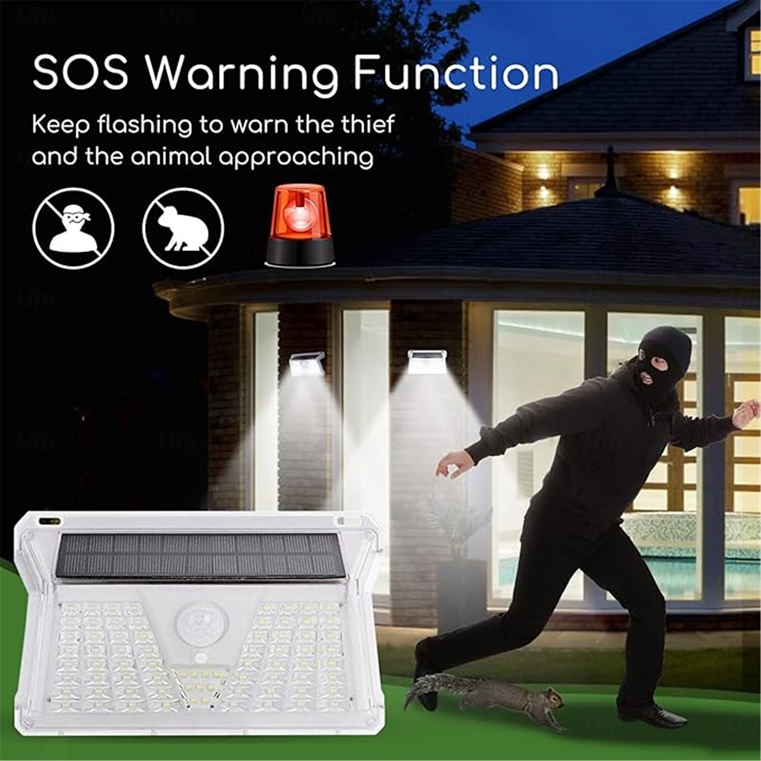 33 73 LED Beads Aigostar Solar Lights for Outdoor Use with Motion Sensor 4 Modes Solar Light Waterproof IP65  Wireless Outdoor Wall Lights for Garden Garage Balcony Stairs Yard  1PC 2025 - $28.99 –P5