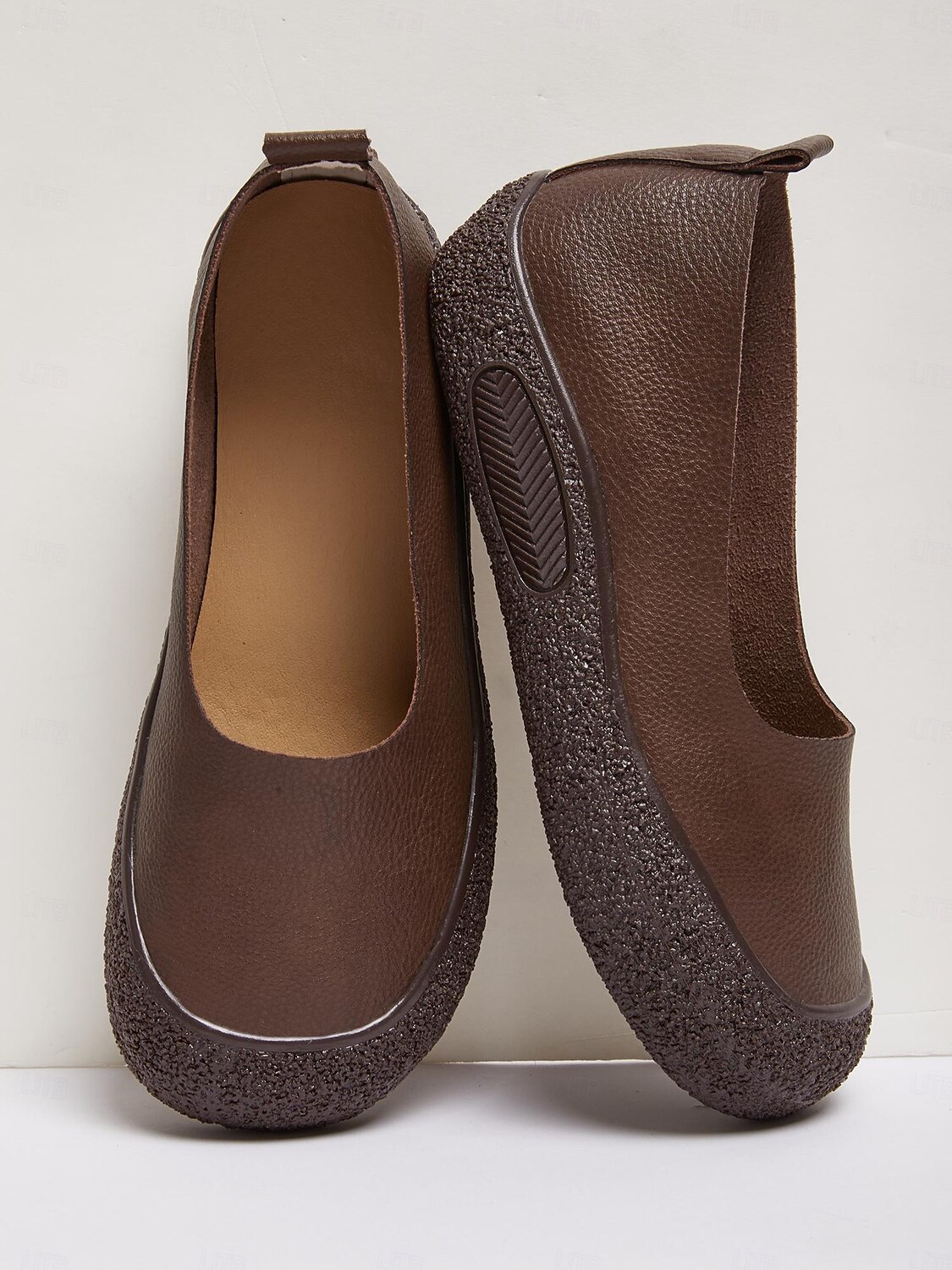 Damen Flache Schuhe Barfußschuhe Weiche Schuhe Schuhe mit weiter Passform Täglich Reise Muttertag Flacher Absatz Runde Zehe Lässig Komfort Minimalismus Kunstleder Loafer Schwarz Kaffee 2025 - $26.99 –P1