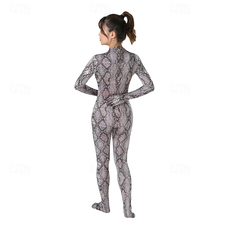 Zentai obleky Kočičí oblek Kožené obleky Potisk Zvířecí Karnevalový kostým Oblek na celé tělo Pánské Dámské Chlapecké cosplay předvečer Všech svatých Zvířecí potisk Lycra Spandex Kostým pro Párty 2025 - $26.99 –P9