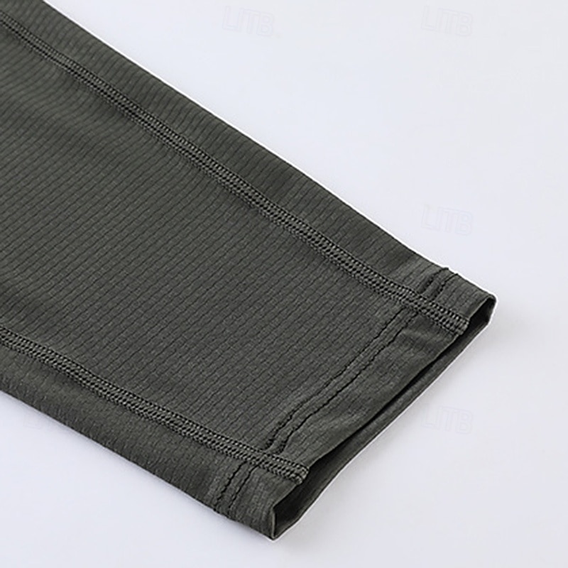 Miesten Performance paita Urheilullinen t-paita Pitkähihainen Tiukka pyöreä kaula-aukko Topit Ulko- Nopea kuivuminen Hikeä siirtävä Hajua estävä Hengittävä Kevät Syksy Nylon Musta Vaalean vihre 2026 - $25.99 –P9