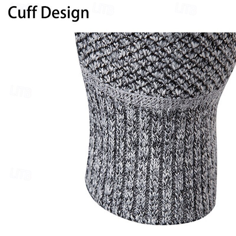 Hombre Chaqueta de Punto Suéter recortado Jersey con cremallera Suéter de punto Estriado Tejer Tops regulares Bolsillo Vellón Plano Con Capucha Moda Clásico Vacaciones Ropa Cotidiana Ropa Otoño 2025 - $21.99 –P14