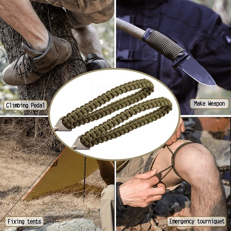 motosega tascabile ultra affilata, attrezzatura di sopravvivenza portatile e leggera per il campeggio&amp;Lama in acciaio inossidabile per uso di emergenza, custodia impermeabile inclusa, manico in del 2025 a $20.99 –P6