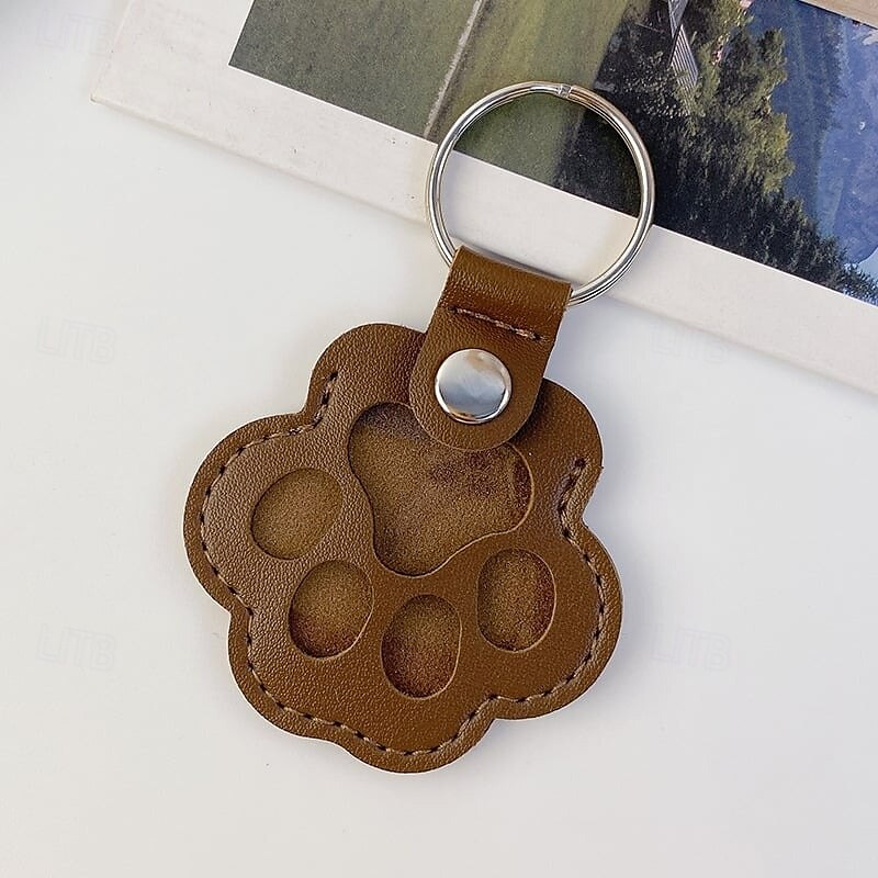 Portachiavi in pelle a forma di zampa di animale domestico, ciondolo creativo per conservare i ricordi dei peli di cane e gatto, grazioso accessorio per la decorazione di borsetta. del 2025 a $9.99 –P11