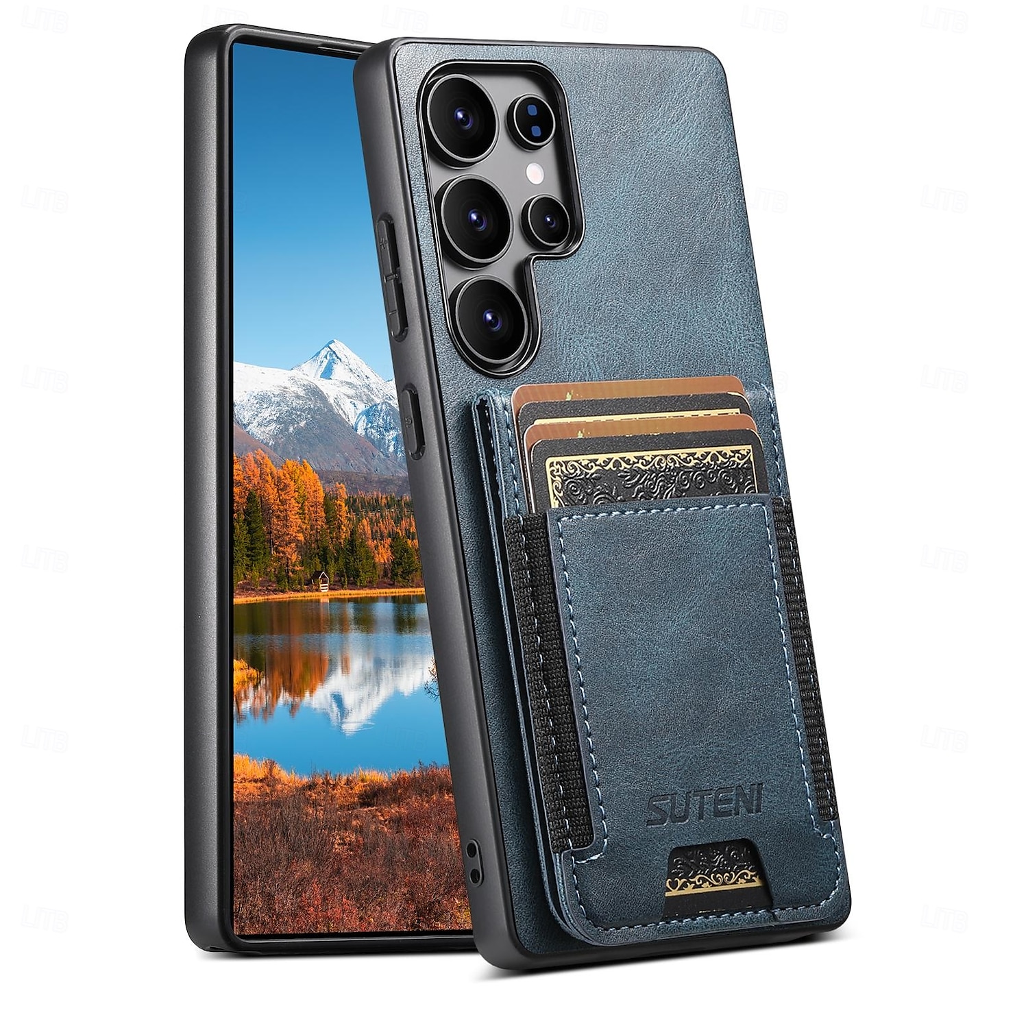 τηλέφωνο tok Για Samsung Galaxy S25 S24 S23 Ultra Plus S22 Plus Ultra Πίσω Κάλυμμα με βάση στήριξης Υποδοχή κάρτας Ανθεκτική σε πτώσεις Ρετρό TPU PU δέρμα 2025 - $22.99 –P6