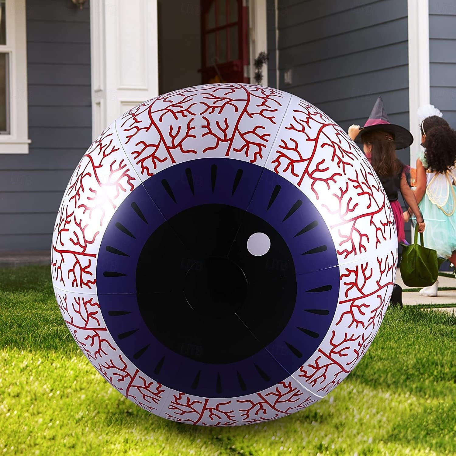 1 ks halloween 40/60cm nafukovací vzduchový model rgb oční dekorační lampa vnitřní a venkovní nádvoří zahradní párty hororová a podivná atmosféra dekorační světla 2025 - $15.99 –P2