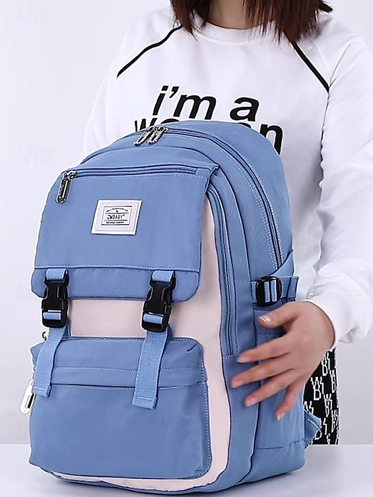 Vízálló iskolai hátizsák tinédzsereknek nagy kapacitással és több rekeszes kialakítással – stílusos utazó- és mindennapi táska lányoknak és fiúknak 2026 - $34.99 –P1