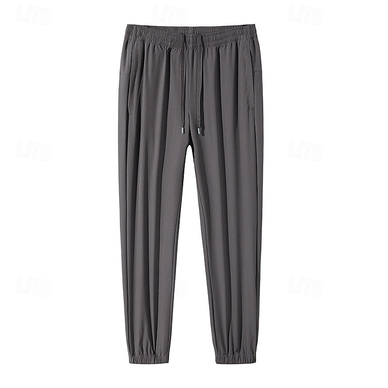 Homens Calça Cargo Calças de Trilha Calça Jogger Calças De Chuva Para Trilha Verão Ao ar livre Normal Secagem Rápida Refrescante Respirável Calças Com Cordão Bolsos Cintura elástica Preto Cinza Escuro de 2025 por $31.99 –P5
