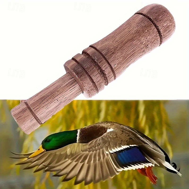 Jagdpfeife aus Holz für Wildenten – realistischer simulierter Klangeffekt, robuste Holzkonstruktion, Outdoor-Jagdzubehör für die Gänsejagd und mehr 2025 - $21.99 –P1
