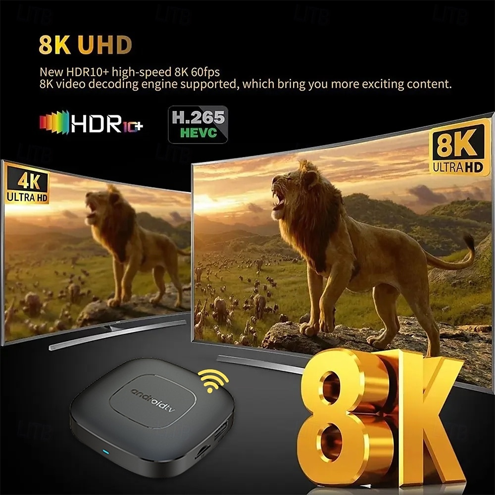 Smart TV Box Streaming Media Player Global Version Mortal T1 Bluetooth Google Assistant Android13 AllwinnerH313 2.4G&5G Wifi 4K 2025 - $37.99 –P12