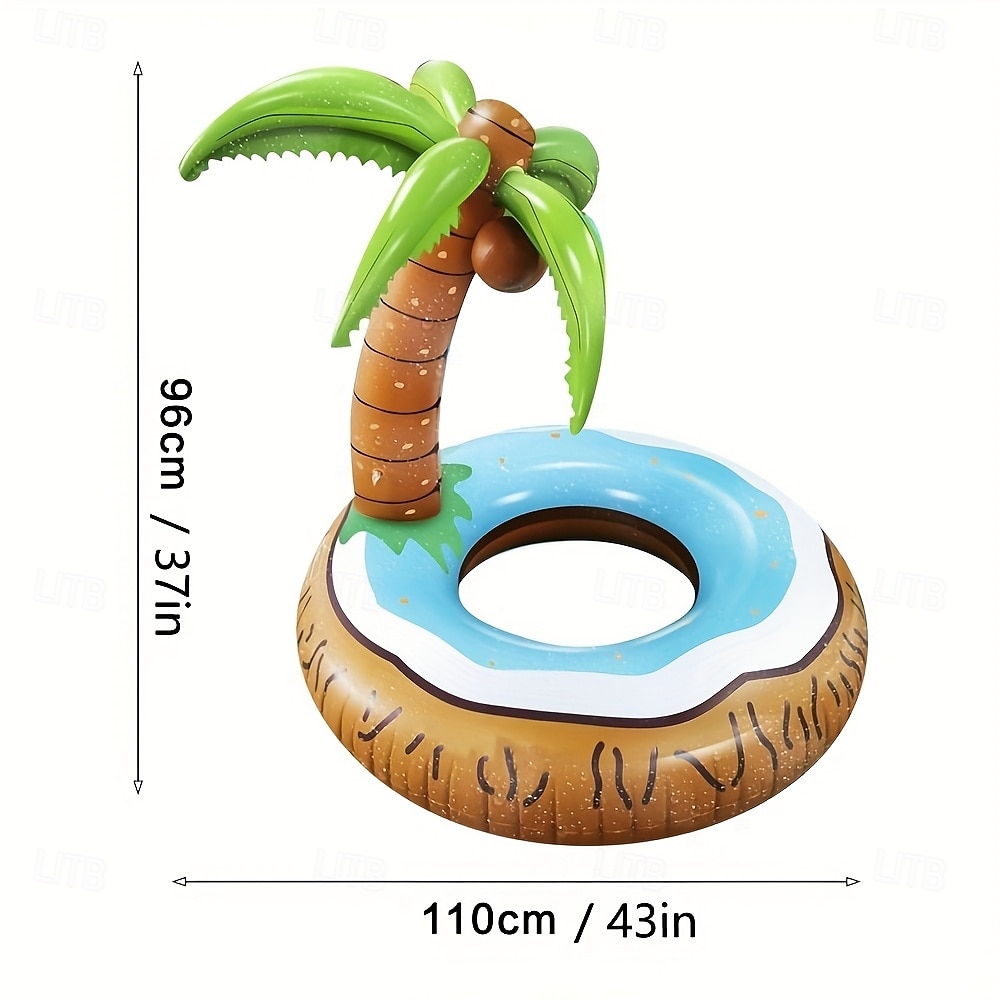 Unique Inflatable Pool Floats for Adult Coconut Pool Floaties for Adults Tiki Palm Tree Pool Float Big Tropical Pool Floats Hawaiian Luau Pool Party Decoration 2025 - $72.99 –P2