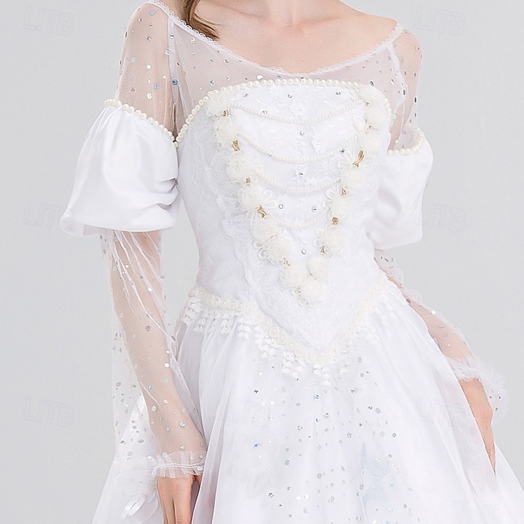 Alice in Wonderland Tündérmese Mirana fehér királynő Ruhák Báli ruha Tüll ruhák Mesekönyv karakterek Filmsztár jelmez for Női Felnőttek Mindszentek napja Farsang A könyv világnapja Teljesítmény 2025 - $90.99 –P1