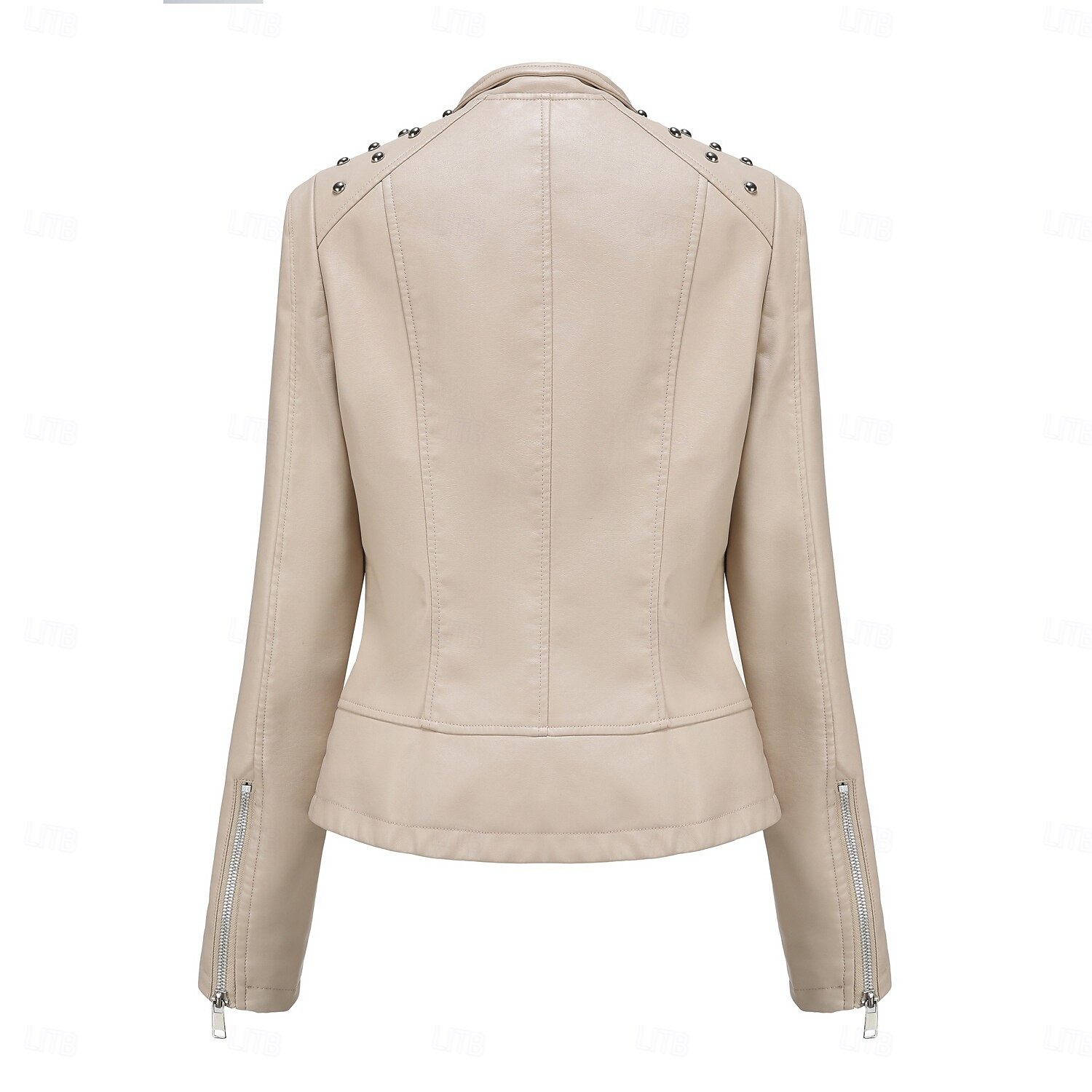 Per donna Giacca in Ecopelle Confortevole Tasca Cerniera completa Moda Stile da Strada Semplice All'aperto Casual Quotidiano Regolare Collo alla coreana Vestibilità regolare Manica Lunga Capispalla del 2025 a $44.99 –P13