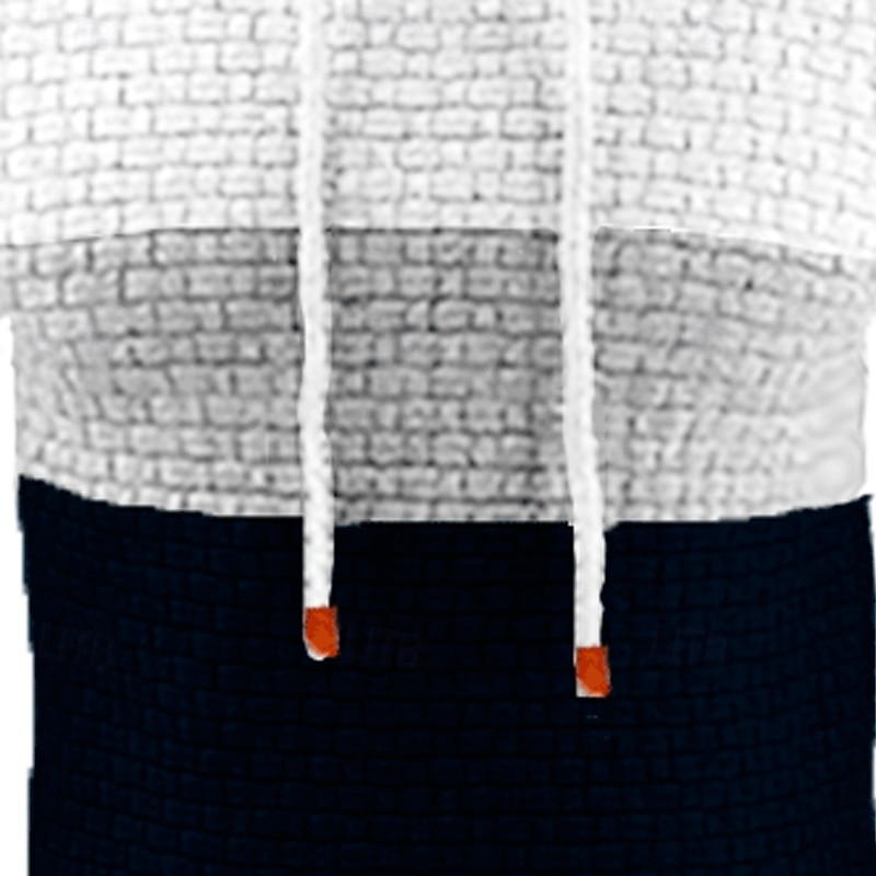 Herren Kapuzensweatshirt Pullover Kapuzensweatshirt Weiß Gelb Armeegrün Rote Marineblau Mit Kapuze Farbblock Einfach Patchwork Farbblock Strukturiert Sport & Outdoor Lässig Täglich Streetwear Cool 2025 - $17.99 –P9