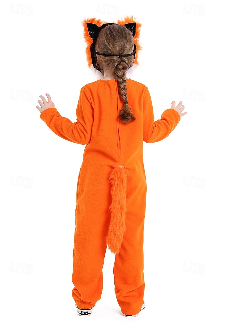 Zvířata Pohádka Liška Maska Kostým Onesie Postavy z pohádek Roztomilý Filmové kostýmy for Chlapecké Dívčí Dětské předvečer Všech svatých Karneval Světový den knihy Výkon Vzdělávací převlékán 2025 - $46.99 –P3