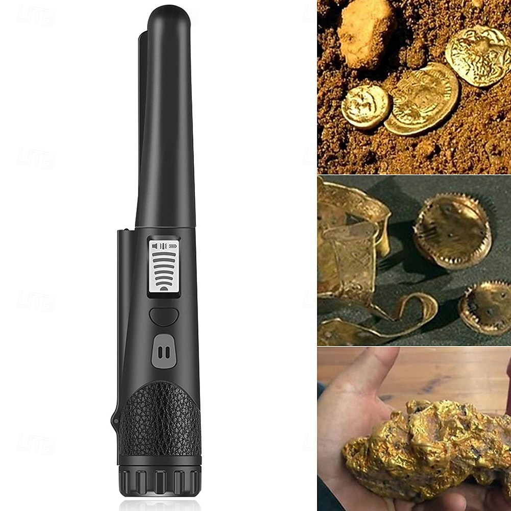 metaaldetector, draagbare metaaldetector met hoge gevoeligheid en led-indicator met één knop 2025 - $54.99 –P8