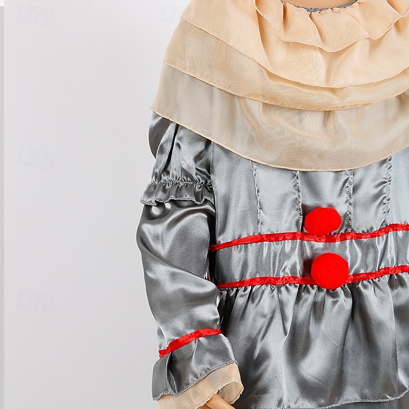 Clown Pennywise Halloween Kostüm Es Horror Gruseliges Kostüm Kinder Jungen Mädchen Halloween Karneval Leistung Party Einfache Halloween-Kostüme Verkleiden 2025 - $32.99 –P4