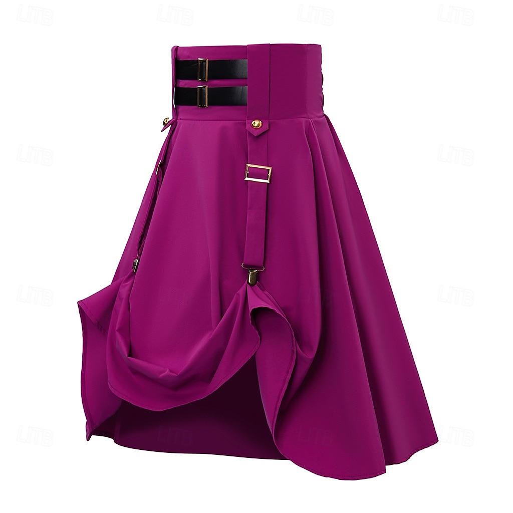 Retro / vintage Medieval Renascentist Lung Fustă Pentru femei Halloween Mascaradă Tematica Târgul Renașterii Festival Adulți Fustă 2025 - $72.99 –P7