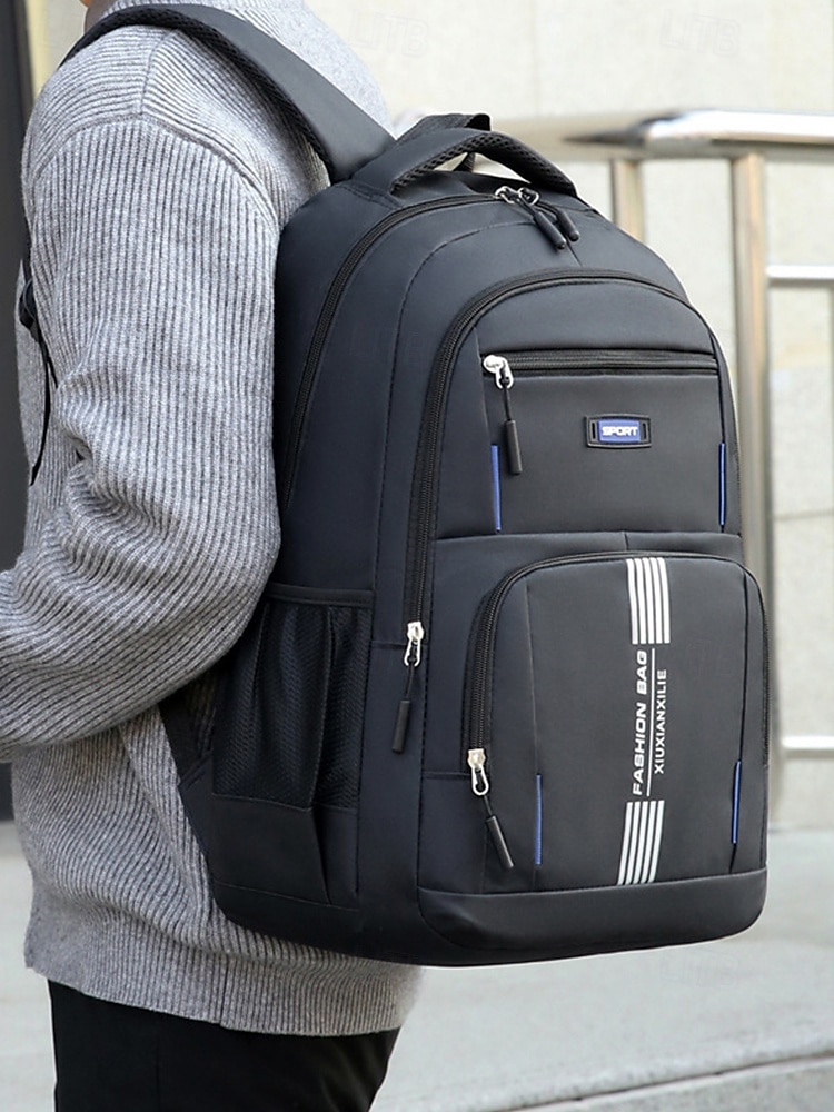 Férfi vízálló és karcálló laptop hátizsák - tartós, nagy kapacitású iskolai és munkahelyi táska diákoknak, szakembereknek és utazóknak 2025 - $24.99 –P3