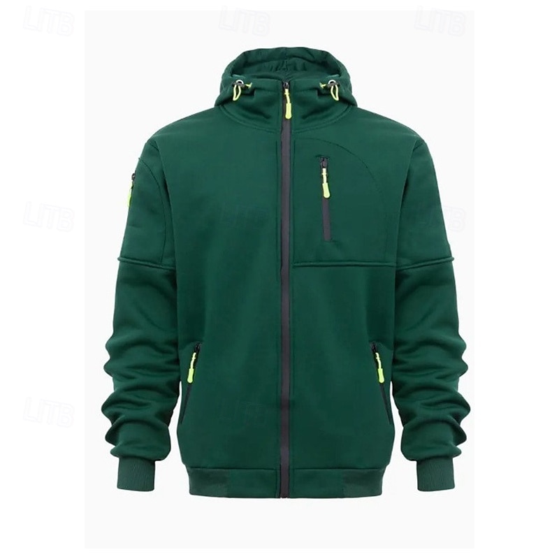 Homme Sweat à capuche Sweat à capuche zippé intégral Noir Blanche Vin bleu marine Bleu Roi À capuche Uni Zip Up Avec Poches Sport & Loisir Quotidien Fête Polyester Streetwear Basique Occasionnel de 2025 ? $21.99 –P6